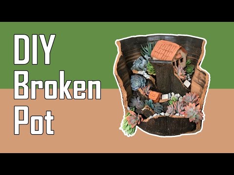 Video: Broken Pot Garden Ideas: Cómo hacer un jardín con macetas rotas