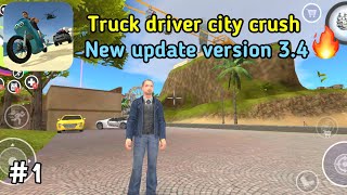 Truck Driver City Crush new update version 3.4 gameplay Part-1| New city new vehicles and many more🤩 screenshot 4