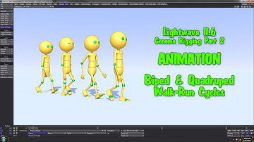 Lightwave 11.6 - Genoma Rigging Part 2 - ANIMATION