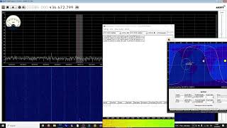 MARINA satellite, pass over Costa Rica, telemetry decode