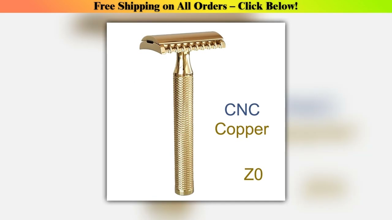 Dscosmetic Z0 razor CNC made double edge safety razor mirror polished Wholesale Best Quality New