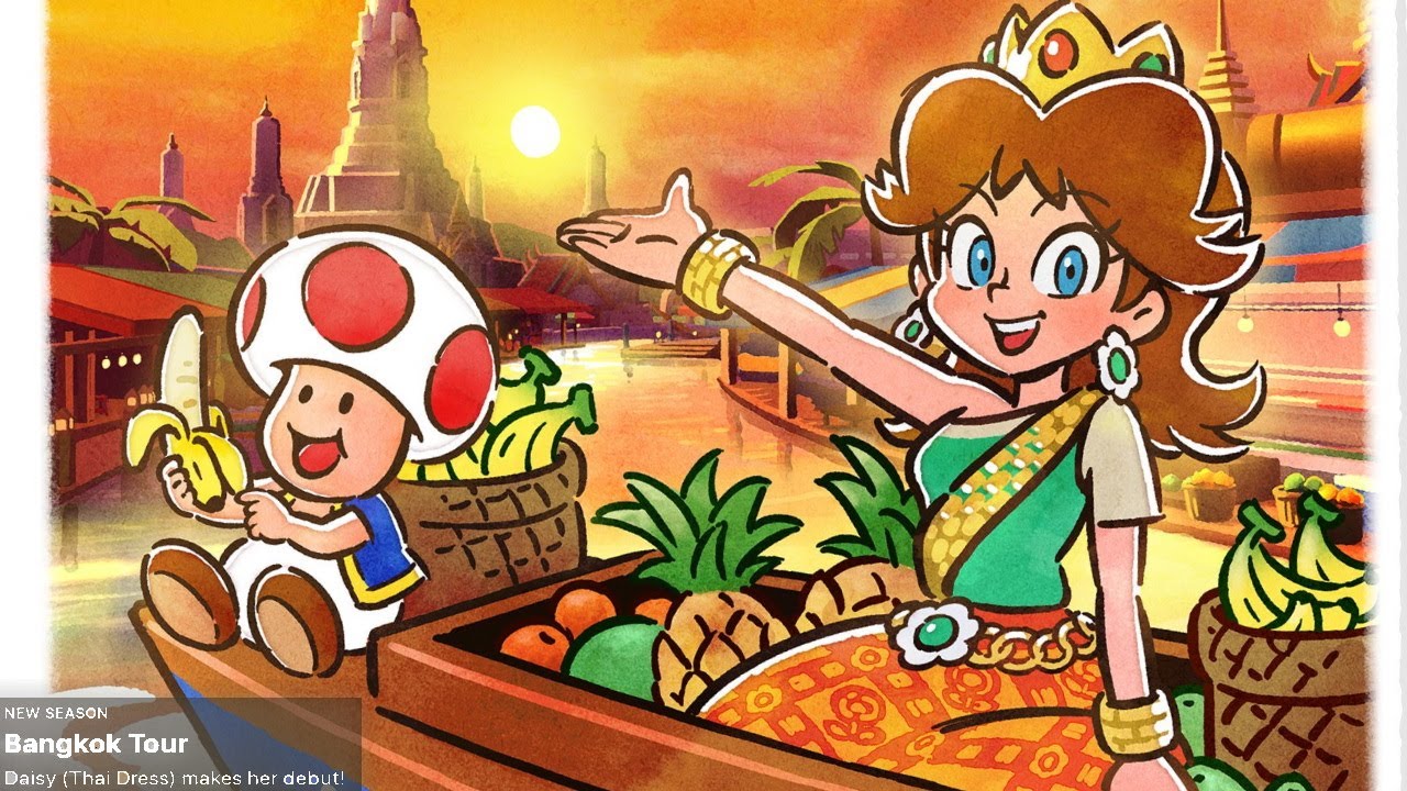 Mario Kart Tour Let's Play Bangkok Tour + Daisy (Thai Dress) and new