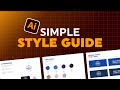 How to design a style guide in illustrator 2020