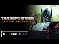 Transformers rise of the beasts  official prime meets primal clip 2023 anthony ramos