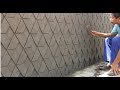 Skills And Tools To Build 3D Shapes From Cement On Concrete Walls - Creative Construction Workers