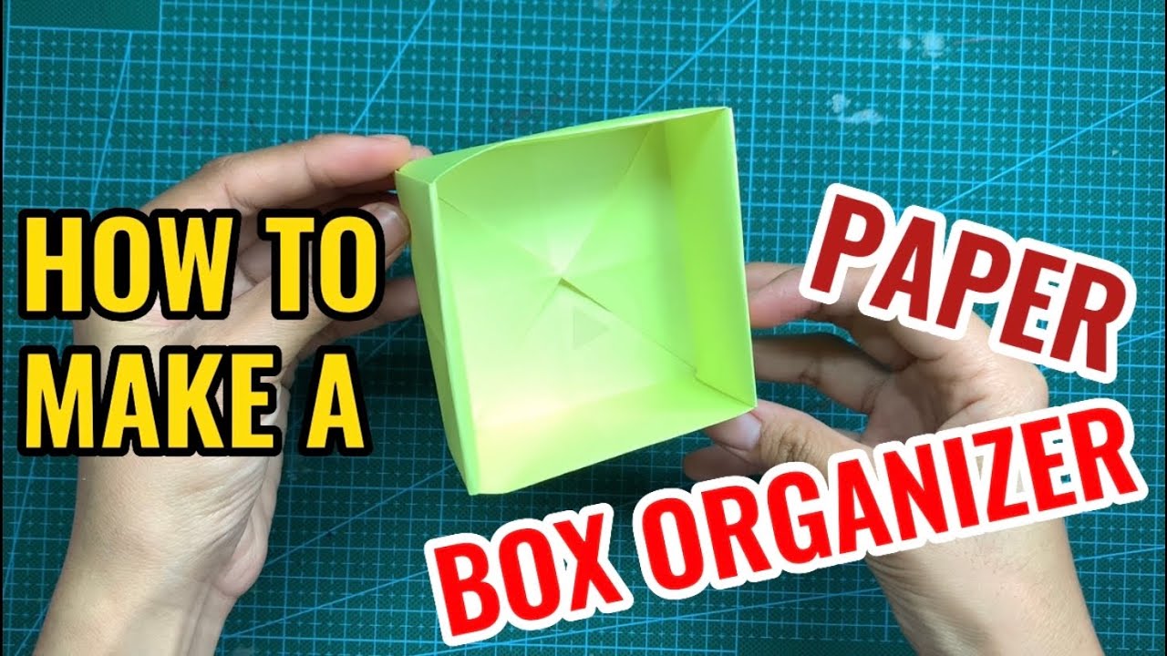 Origami Tutorial How to make a Paper Box Organizer Easy Paper Craft