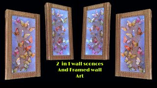 2 IN 1 WALL ART DECOR AND WALL SCONES | DIY | FASHION PIXIES