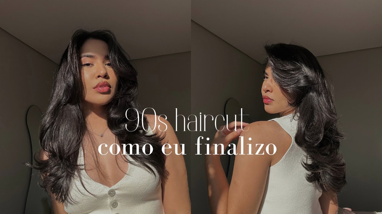 Como eu finalizo o meu cabelo | 90s haircut