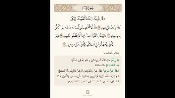 السراج في بيان غريب القران سورة ق 8 مع تلاوة الشيخ سعد الغامدي