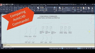 Comparing AutoCAD Commands - Lengthen, Extend and Stretch