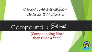 Compound Interest-Compounding More than Once a Year