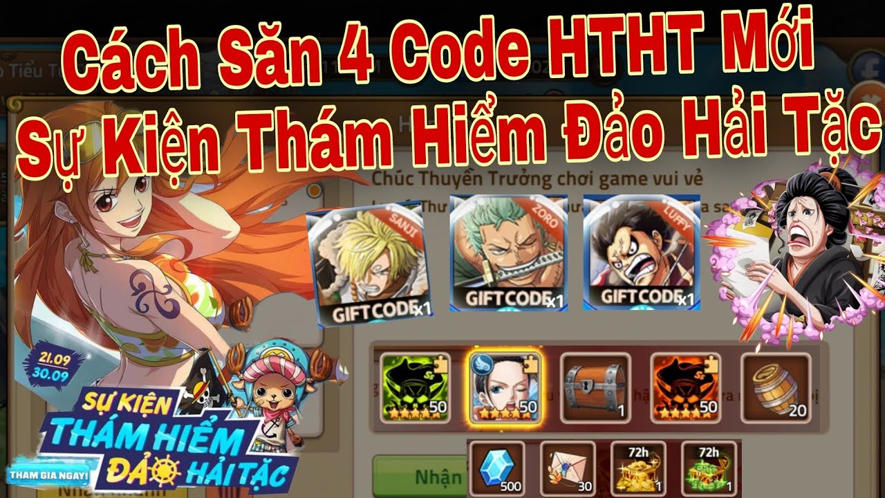 Săn 4 Code Huyền Thoại Hải Tặc Mới | Sự Kiện Thám Hiểm Đảo Hải Tặc | ttđp