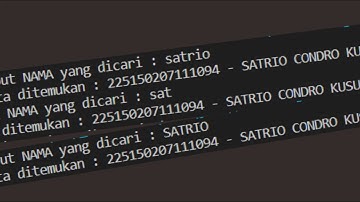 Mencari Data Mahasiswa dengan Menggunakan Array of Object (Java)