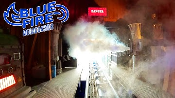 Blue Fire Megacoaster 4K Front Seat POV - Europa Park