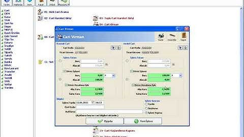 AKINSOFT WOLVOX ERP Programı Cari Virman İşlemi