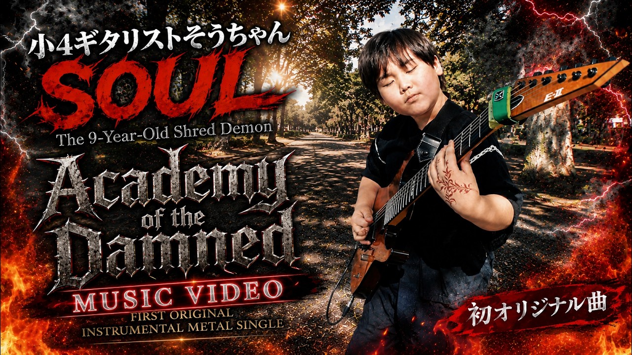 【希少品】ICメロディ ハードロック ギタリスト 8曲のデモ内蔵 MV】9歳ギタリストそうちゃん初オリジナル曲！Academy of the Damned