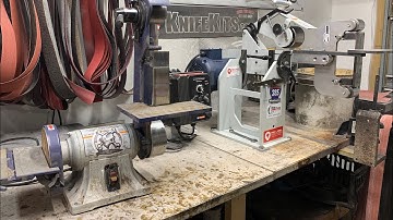 Belt  grinder talk for new knife makers