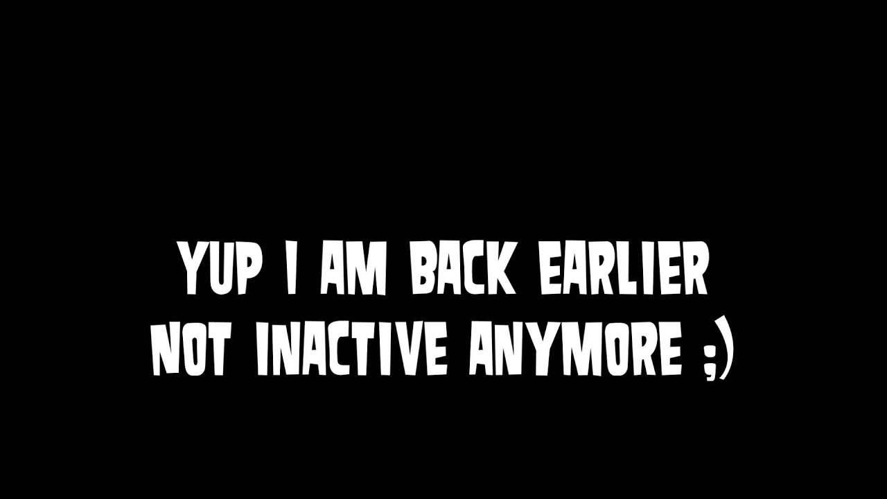 I Am Back YouTube