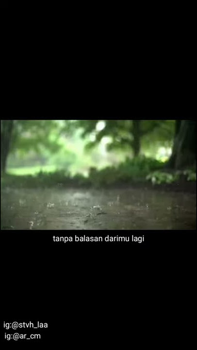 Puisi cinta, 'aku hanyalah hujan'