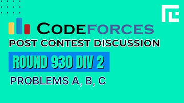 Codeforces Round 930 (Div 2) | Video Solutions - A to C | by Viraj Chandra | TLE Eliminators