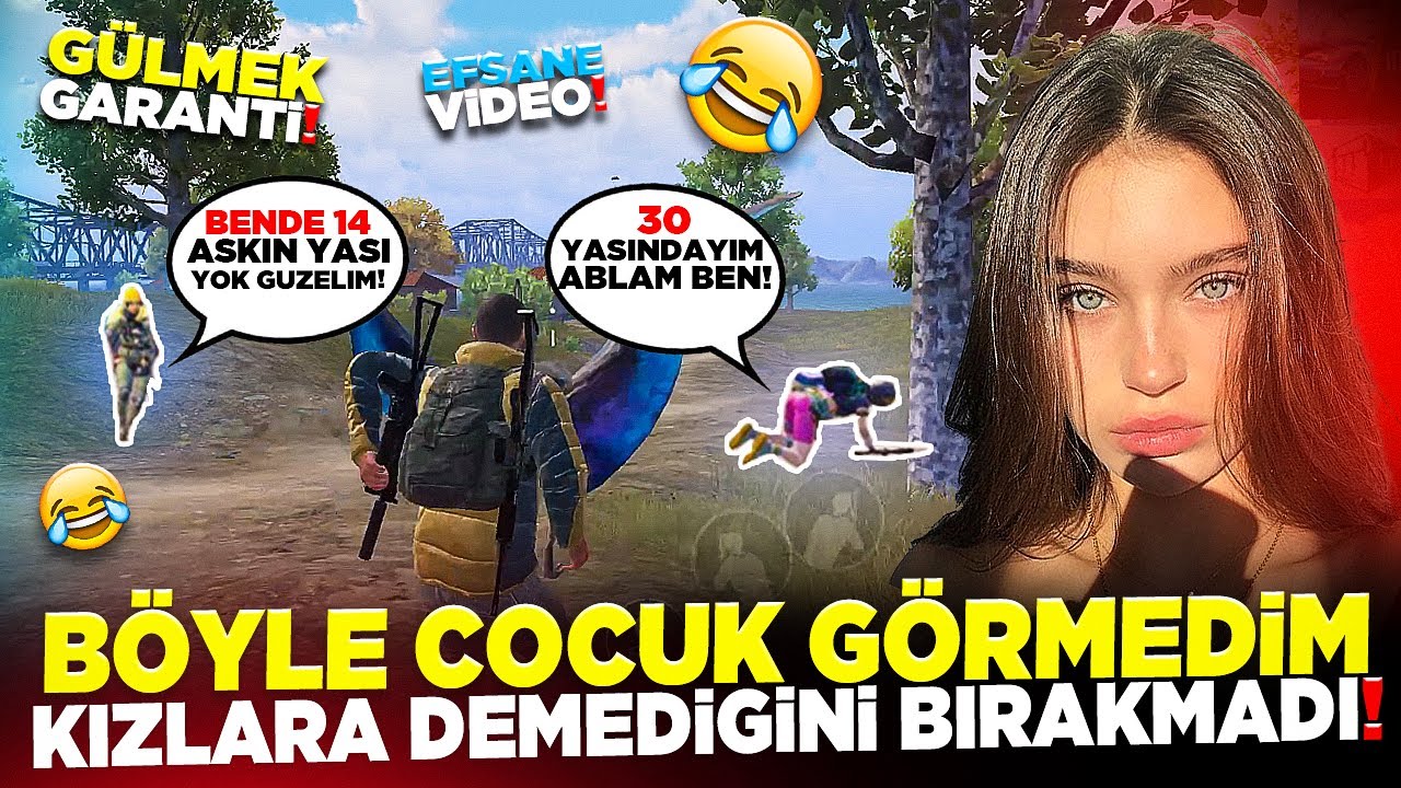 14 YAŞINDAKİ TROLL ÇOCUK KIZLARA DEMEDİĞİNİ BIRAKMADI 🤣|  PUBG MOBILE