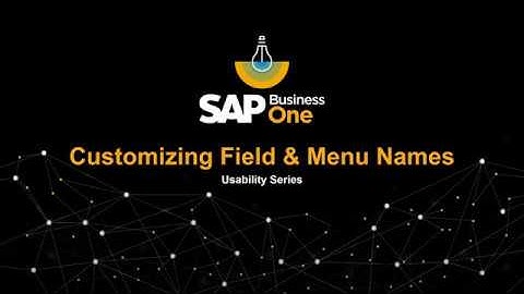 Custom Field & Menu Names