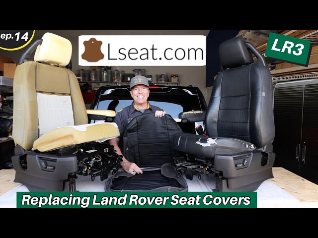 LAND ROVER FRONT SEAT CUSHION COVER EBONY BLACK LR3 06-08