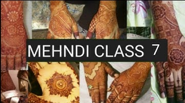 how to learn mehndi for beginners class 7 | how to apply henna