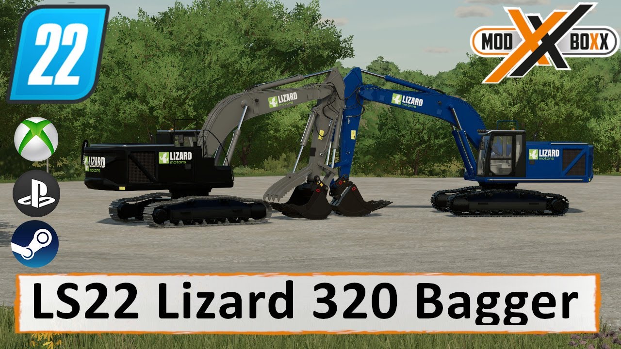LS22 Mods, Lizard 320 Bagger, Landwirtschafts Simulator 22