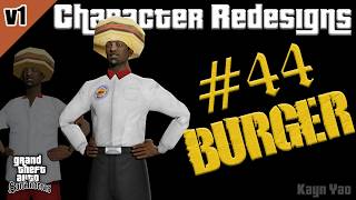 CHARACTER REDESIGNS | #44 Burger Boss | for GTA SA Android/PC | by@KaynYaoGTA
