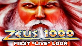 Zeus 1000 Slot - First 'LIVE' Look - LIVE PLAY! - NEW SLOT! - Slot Machine Bonus