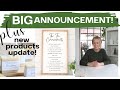 New Product Release ~ Exciting Announcement! ~ Etsy Shop News ~ White Cottage Co. Update