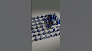3D Motion Graphics made in Blender Geometry nodes.