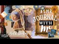 Asmr art journaling collage scrapbooking layout journal with me  paper therapy and relaxing