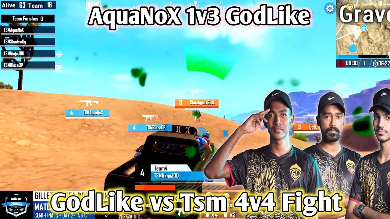 🇮🇳GodLike vs Tsm 4v4 Fight 😱| Tsm Thirdparty GodLike 🤬| Spower 1v3 Tsm🔥 ...