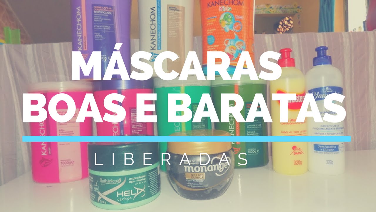 MÁSCARAS CAPILARES BOAS, BARATAS E LIBERADAS/POR DEBBY SERRA - YouTube