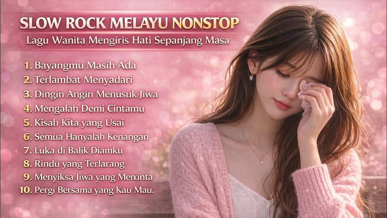 Slow Rock Melayu Nonstop – Lagu Wanita Mengiris Hati Sepanjang Masa