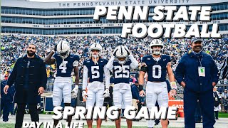 DAY in The LIFE of a PennState Football Player | Blue & White Spring Game Edition