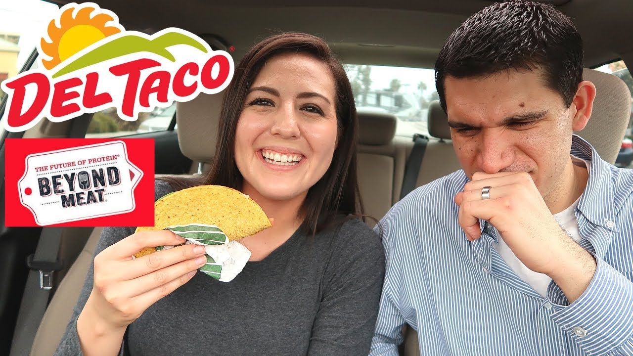 TRYING BEYOND MEAT TACOS AT DEL TACO- HONEST REVIEW LOL #tastetest #