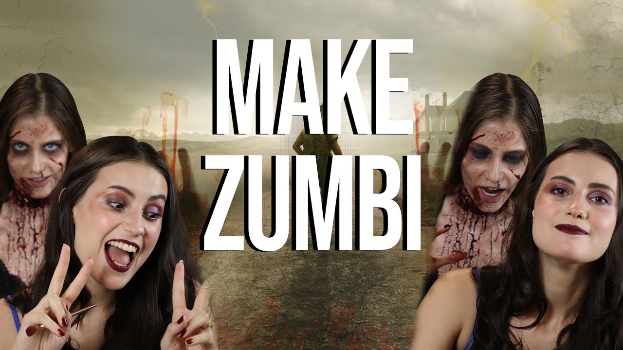 MAQUIAGEM DE ZUMBI 2.0 - #halloween #halloween2022 #especialdehalloween