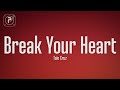 Taio Cruz - Break Your Heart (Lyrics) ft. Ludacris