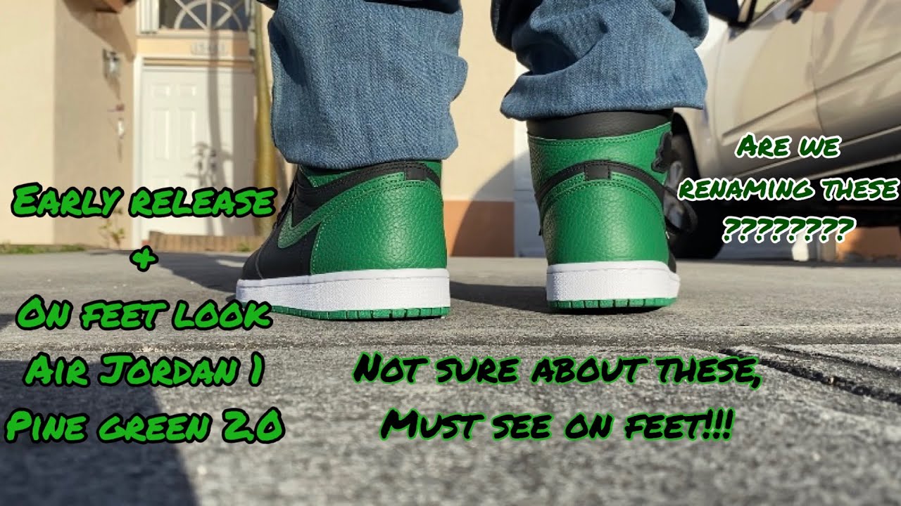 pine green 1s on feet