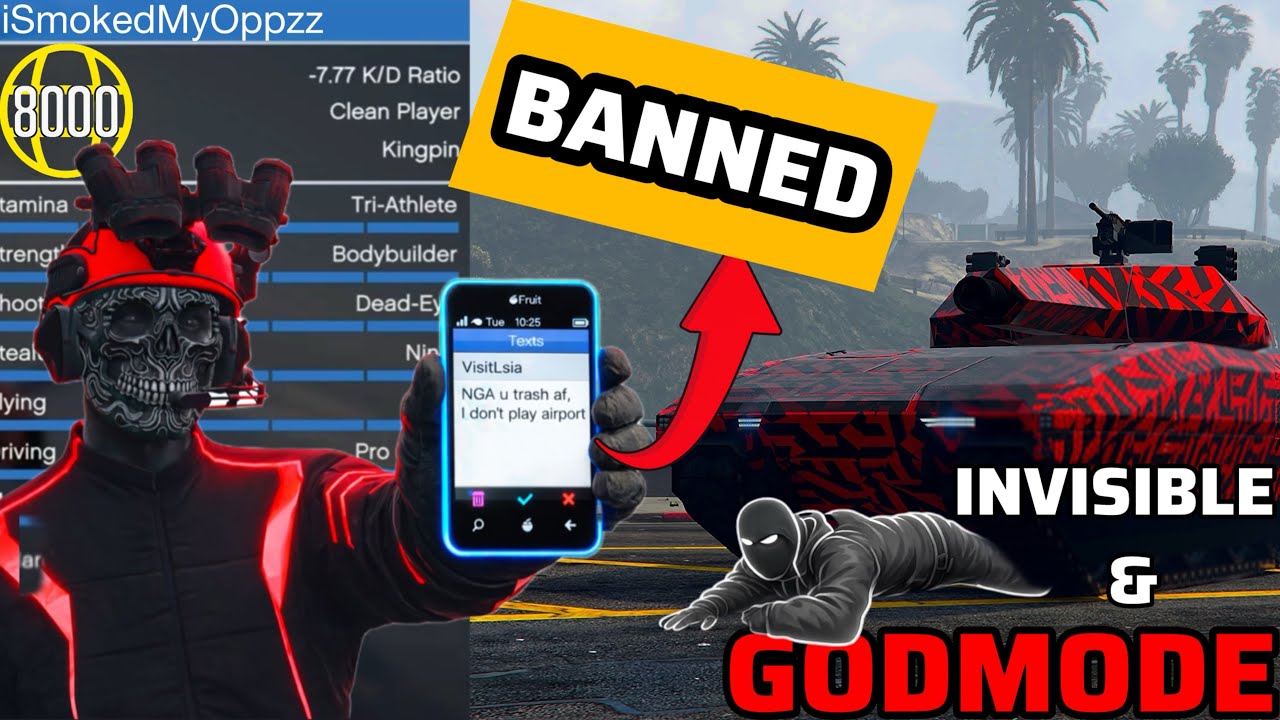 Stupid Rank 8000 Invisible Godmode Rat Thought He Was Untouchable GTA 5 Online. 