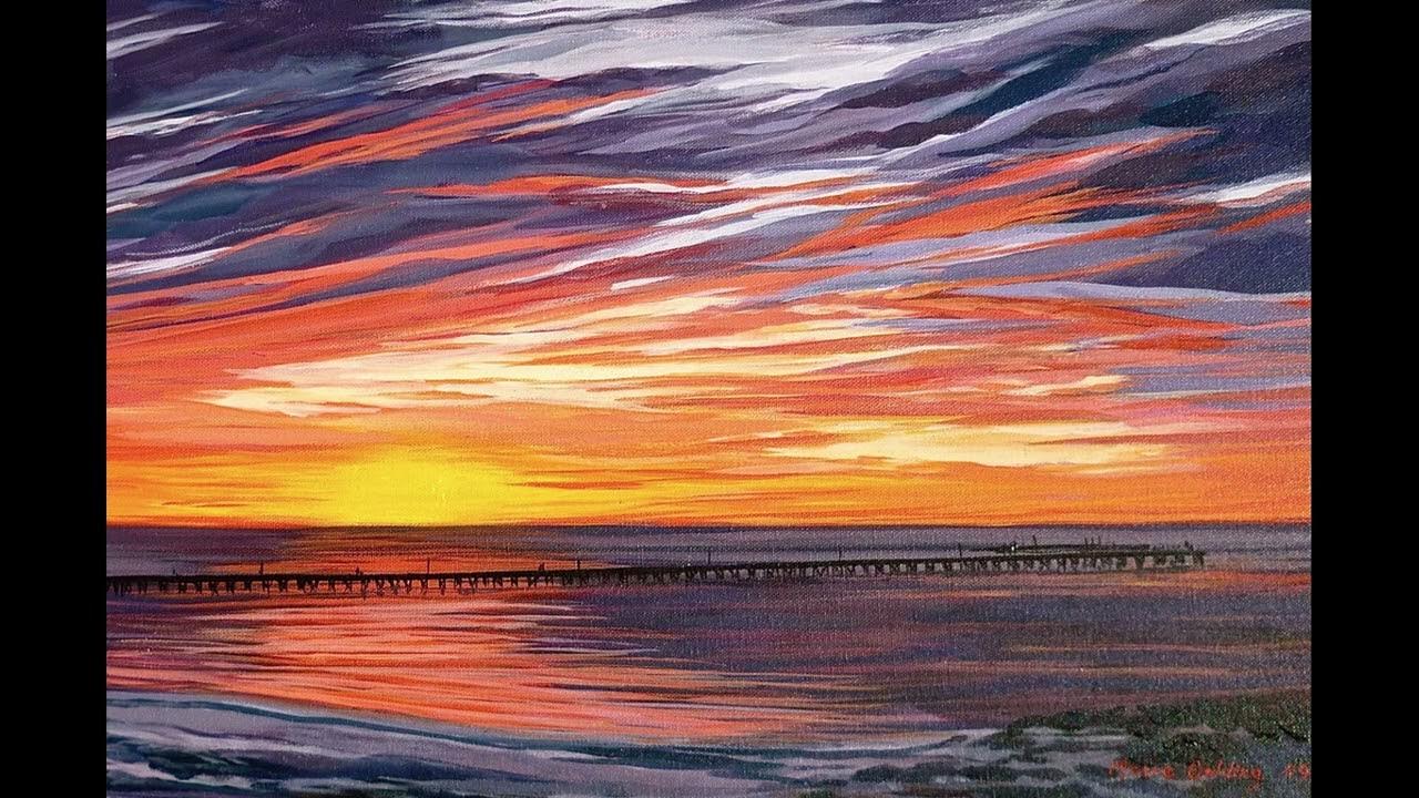 Яркий пейзаж. Закат на море акрилом. Морской пейзаж гуашью. Пейзаж акварелью закат. Солнце живопись.