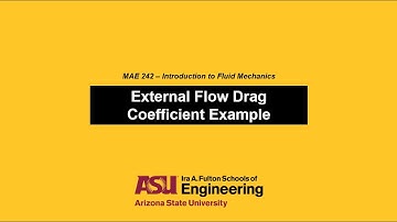 MAE 242 - External Flow Drag Coefficient Example