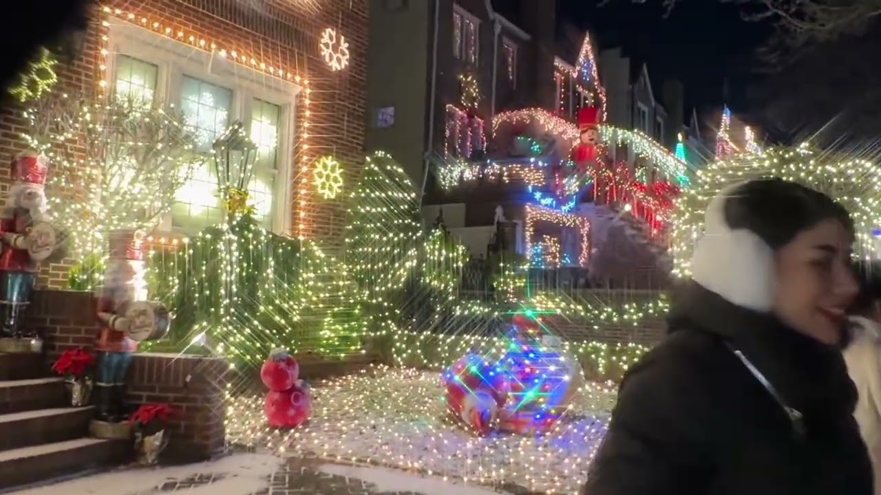 The annual Christmas lights display