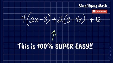 Simplifying & Combining Like Terms with Distributive Property