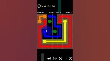 Flow Free Reguler 7x7 - Level 15 Walkthrough