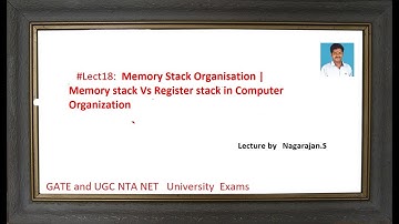 #Lect18:  Memory Stack Organisation | Memory stack Vs Register stack in Computer Organization