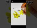 How to draw papaya flower #follow #art #trending #drawing #video #viralvideo #shortvideo #funny